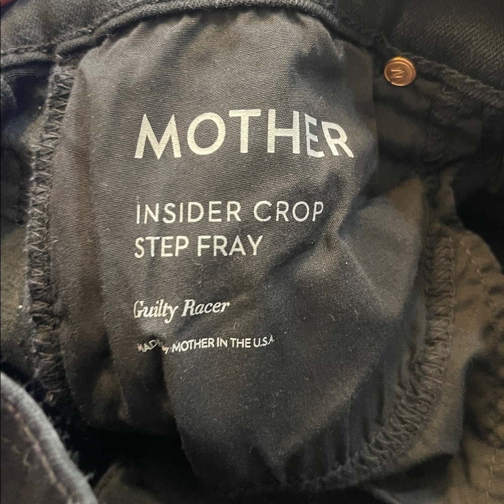 MOTHER Inside Crop Step Fray Guilty Racer - Picture 4 of 5